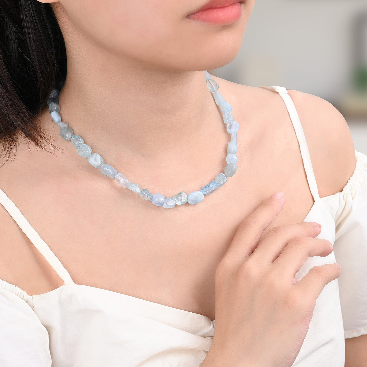 Collar de aguamarina Serenity