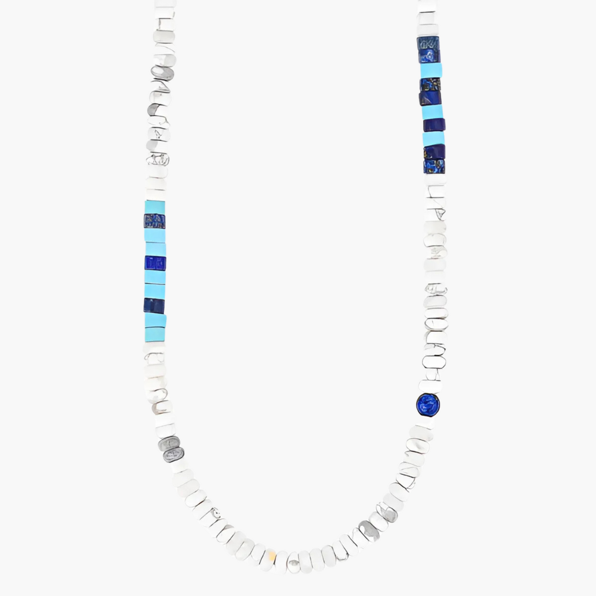 Collar Oceánico de Hematita para Hombre