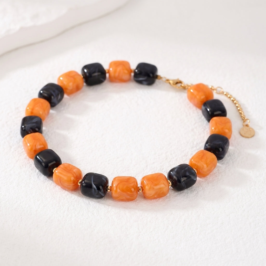 Collar grueso de Halloween Calabaza negra