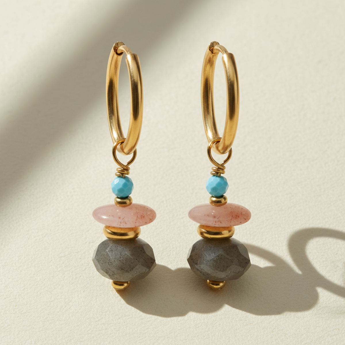 Pendientes Aurora Labradorita