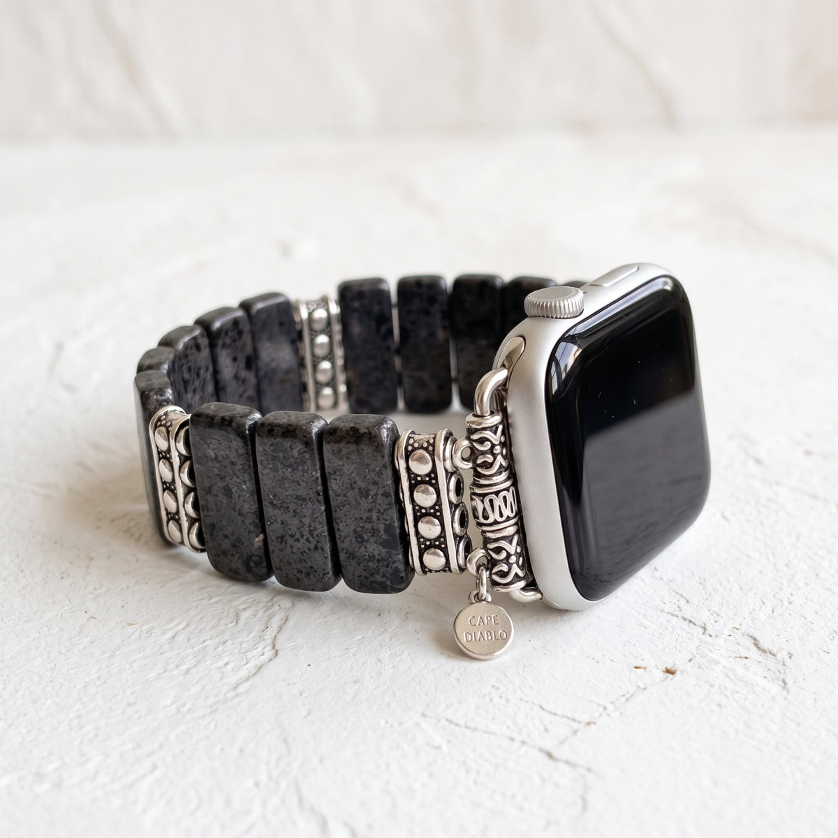 Correa elástica de jaspe de medianoche para Apple Watch