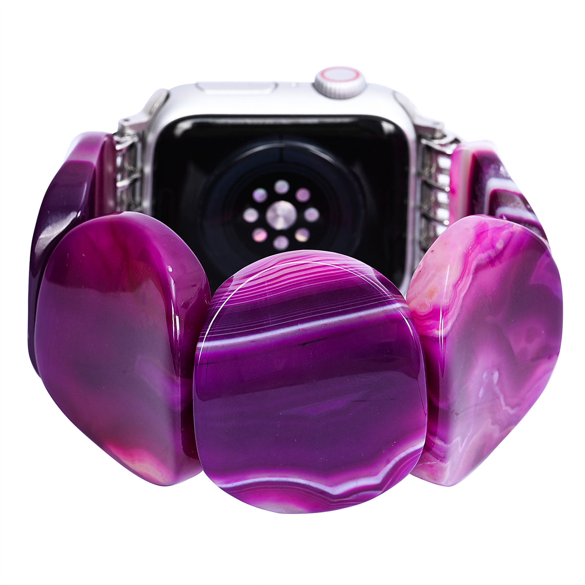 Correa elástica de ágata ciruela mística para Apple Watch