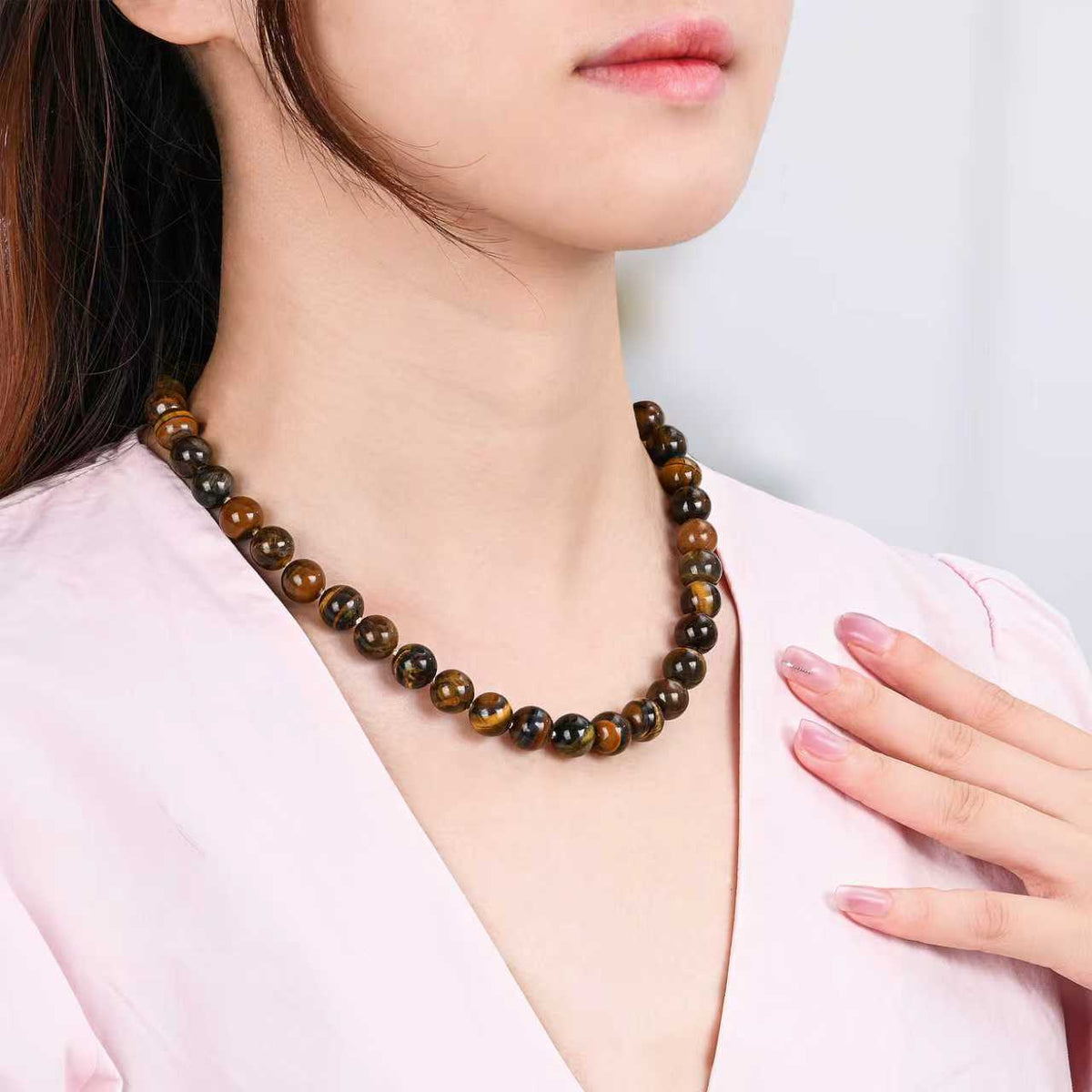 Collar Gargantilla Armonía Ojo de Tigre