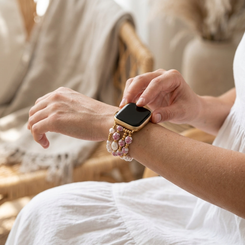 Correa para Apple Watch Cherry Blossom de Porcelain Garden