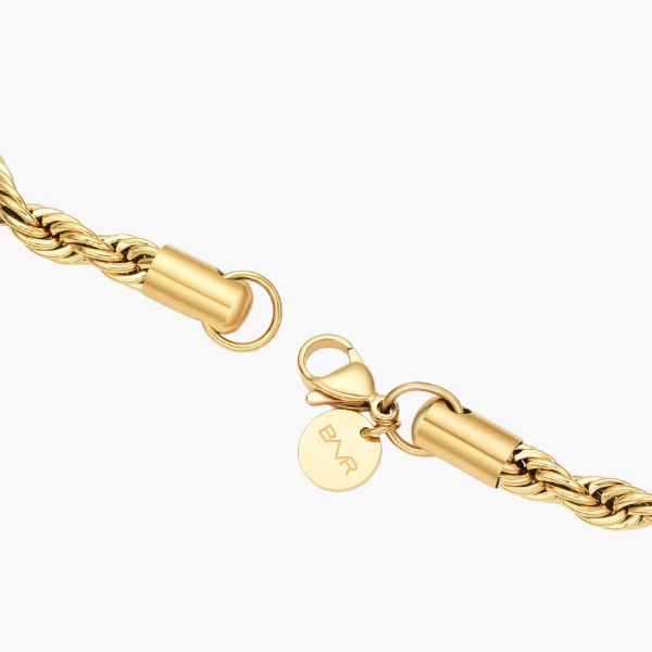 Pulsera de Cuerda (Oro) 5mm