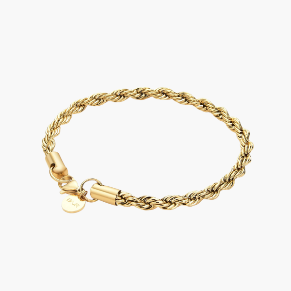 Pulsera de Cuerda (Oro) 5mm