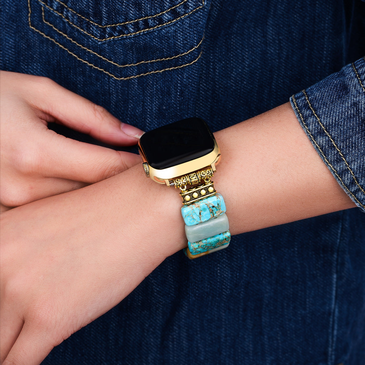 Correa Turquesa Earth Stretch para Apple Watch