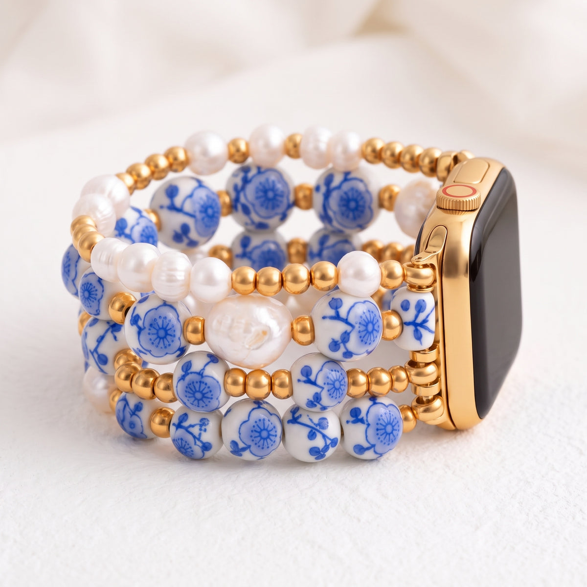 Correa para Apple Watch Blue Blossom de Porcelain Garden