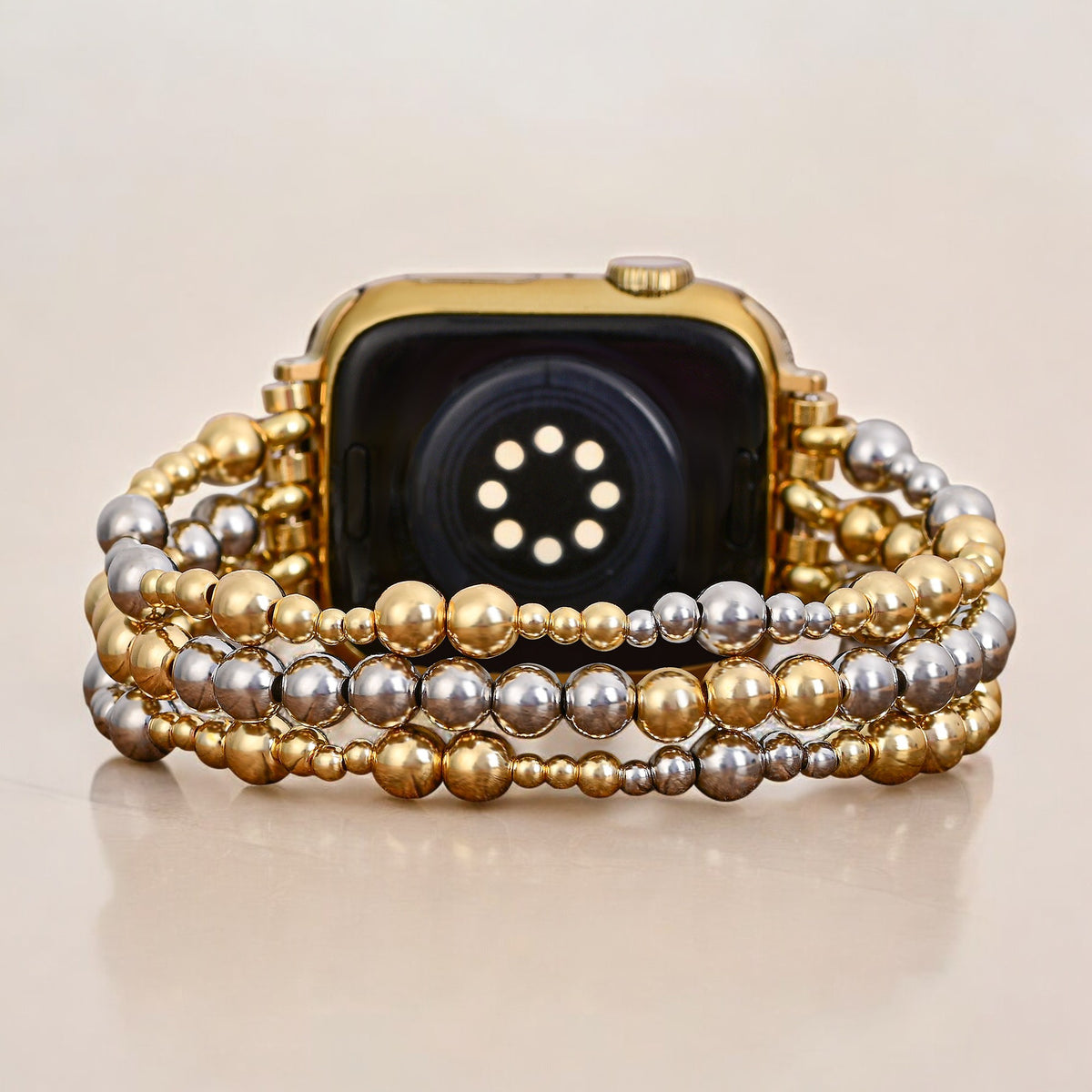 Correa elástica Sterling Gold para Apple Watch