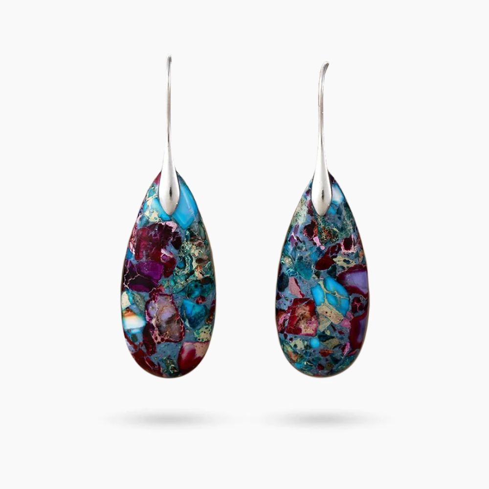 Pendientes colgantes Mystic Depths Jasper