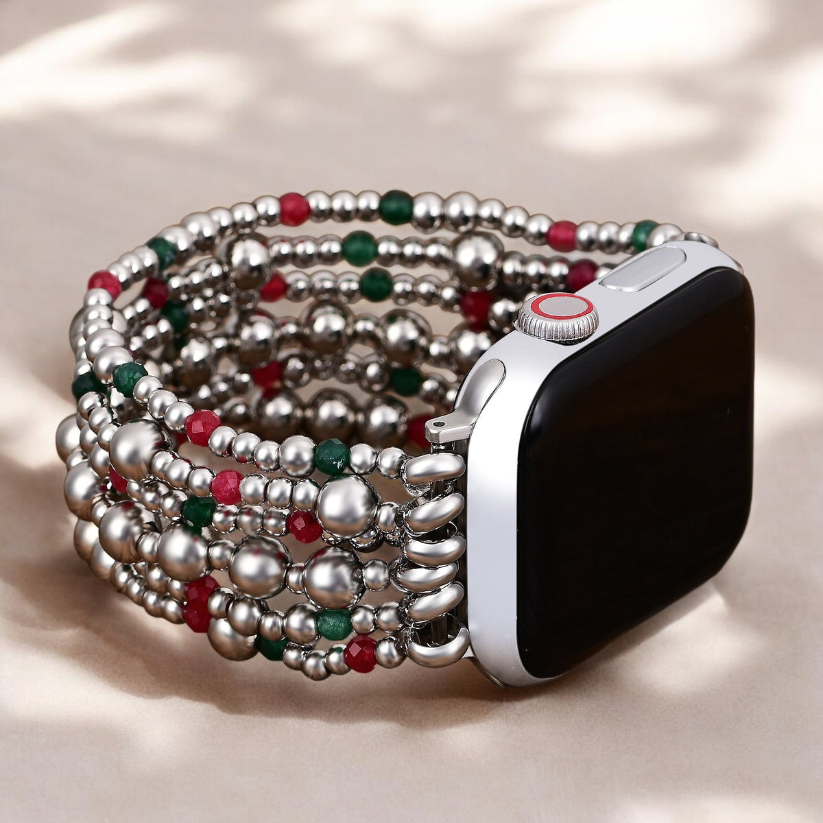 Correa de Plata Mágica de Navidad para Apple Watch