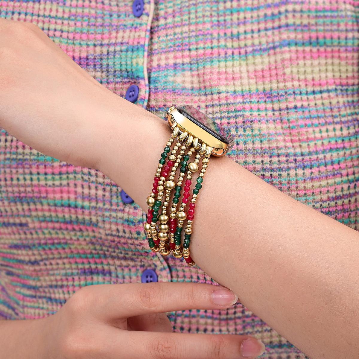 Correa Christmas Glow Stretch para Apple Watch