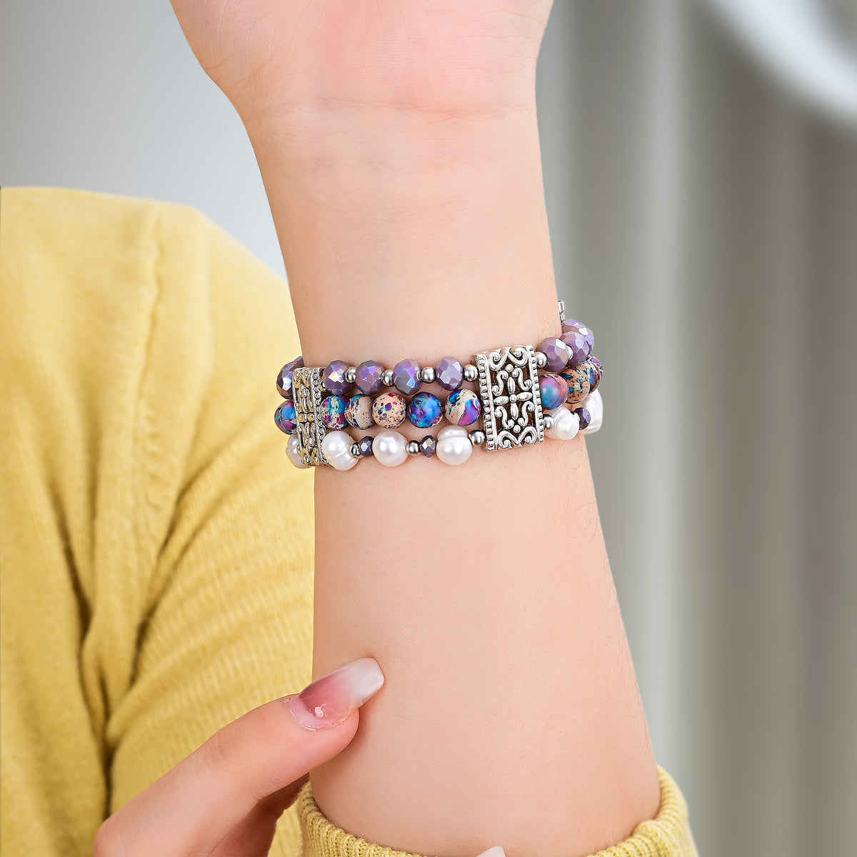 Correa Artisanal Jasper Oasis Stretch para Apple Watch