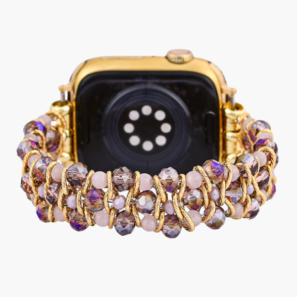 Correa trenzada Golden Serenity Gem para Apple Watch