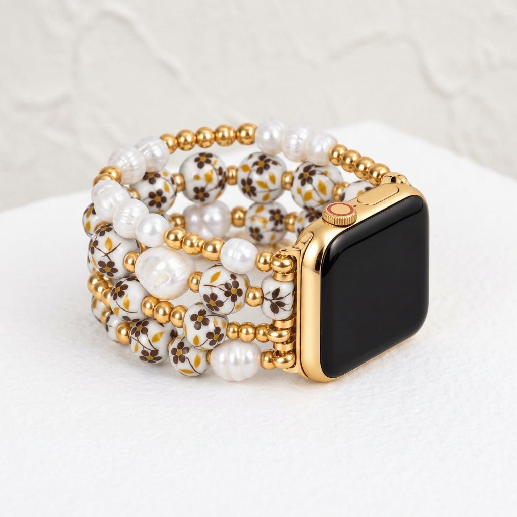 Correa para Apple Watch Golden Meadow de Porcelain Garden