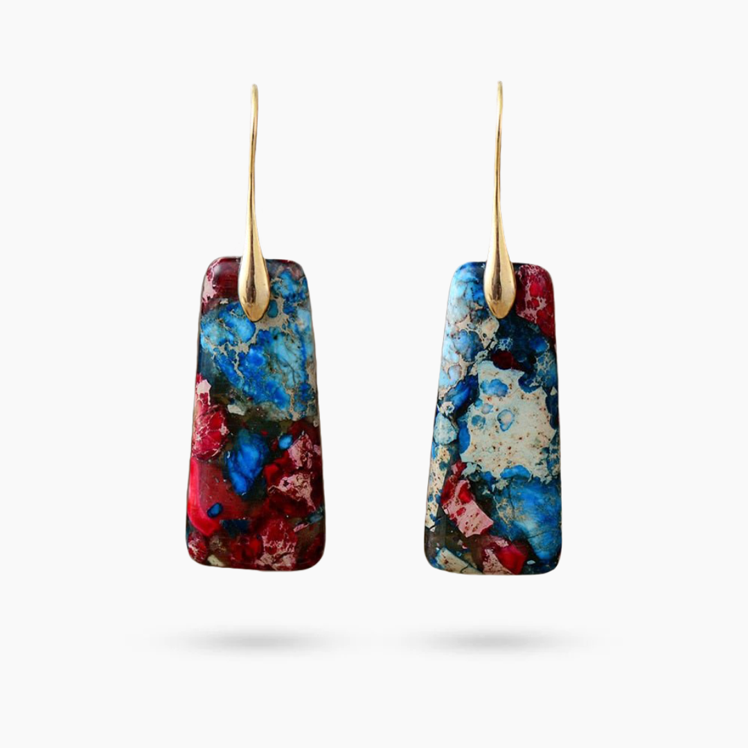 Pendientes colgantes Scarlet Tides Jasper