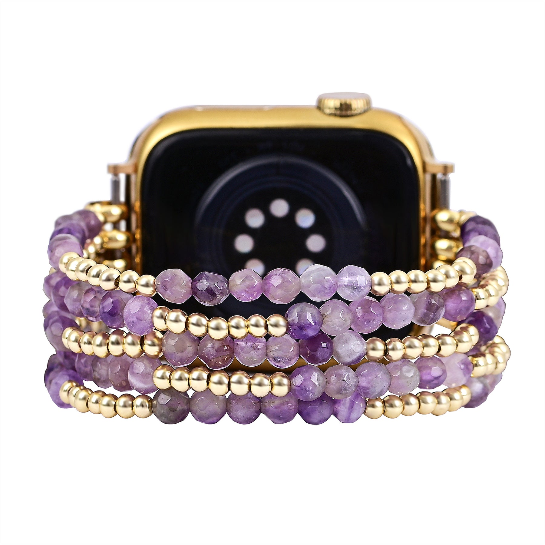 Correa elástica Golden Violet Amethyst para Apple Watch