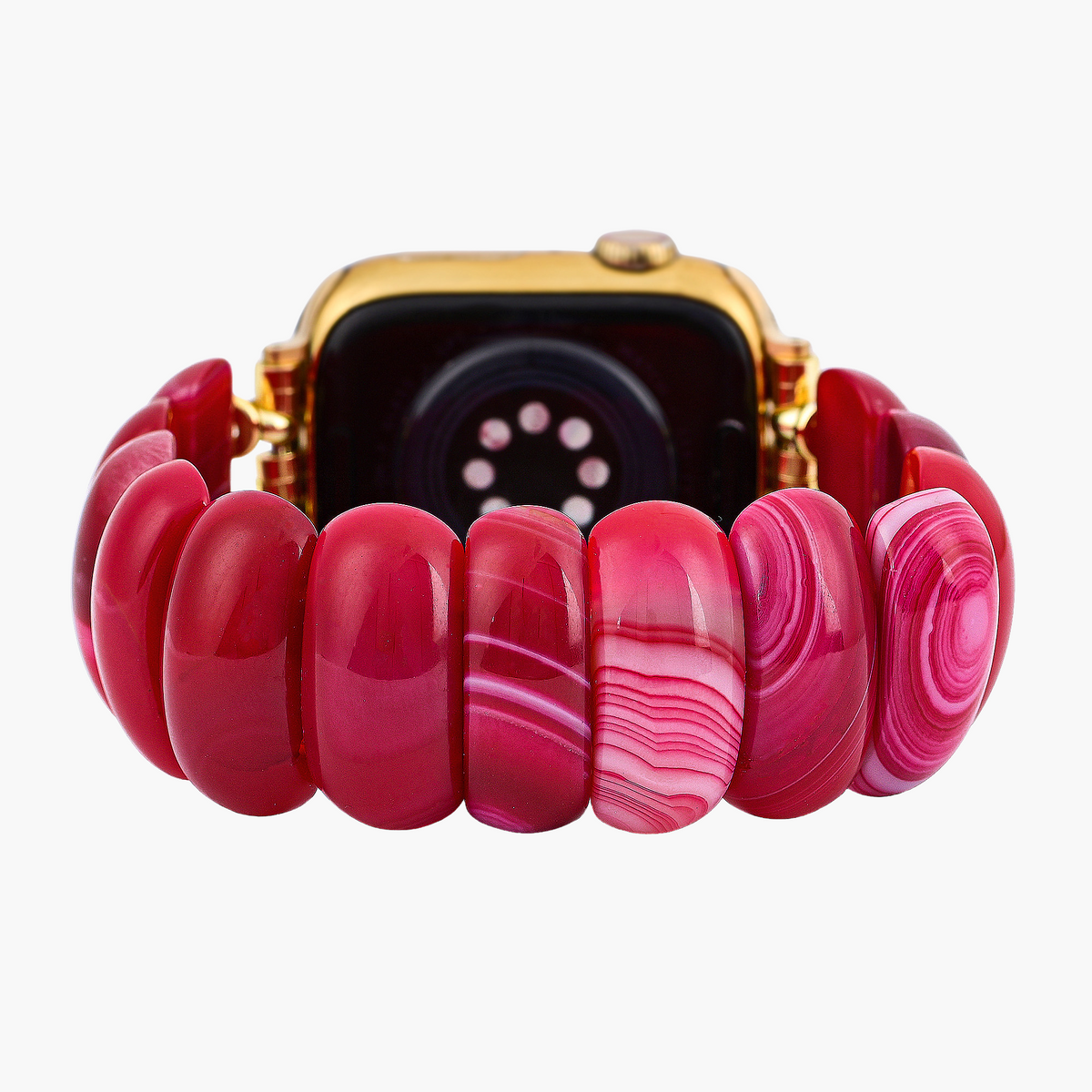 Correa elástica Crimson Mirage Agate para Apple Watch