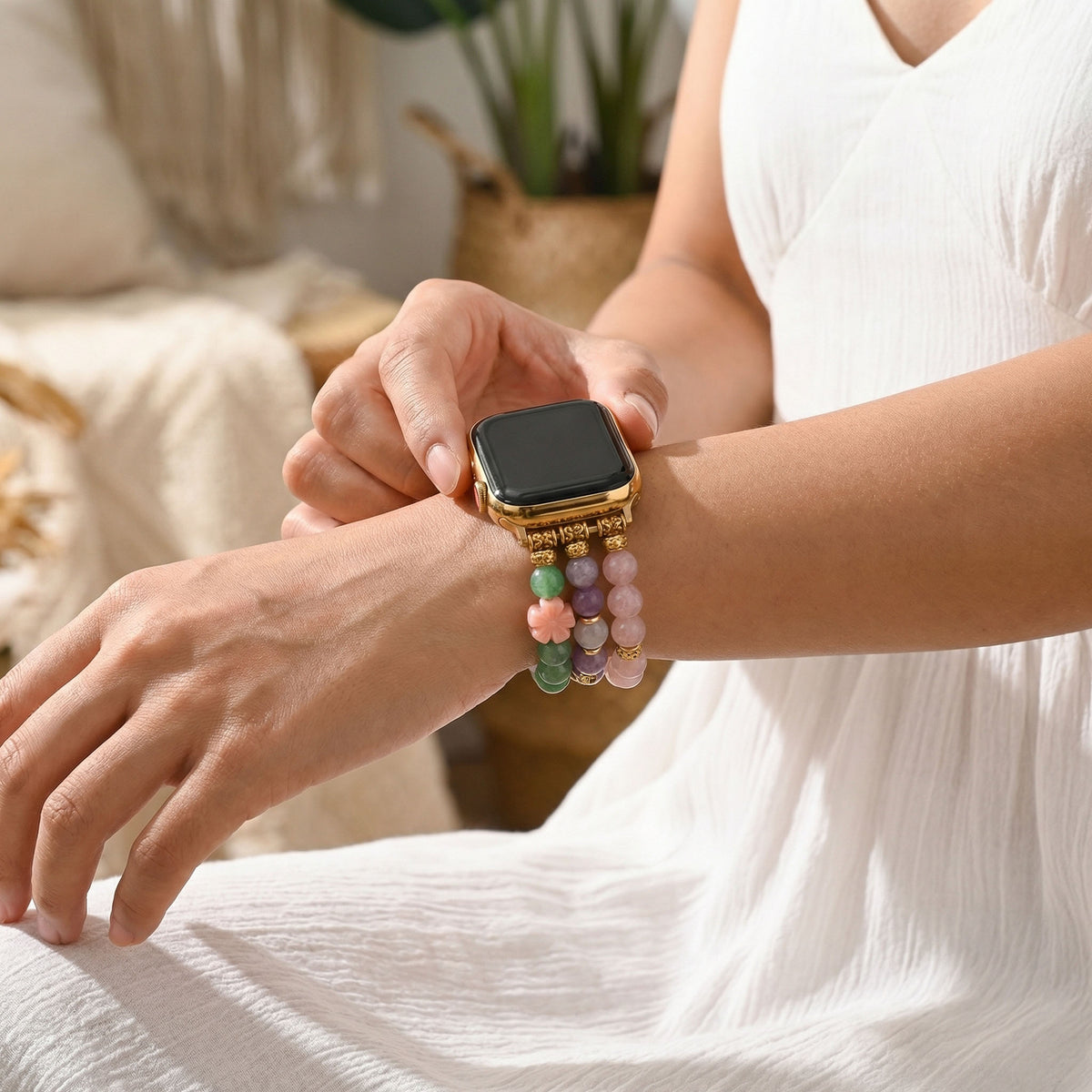 Correa elástica Eternal Jade MOM para Apple Watch