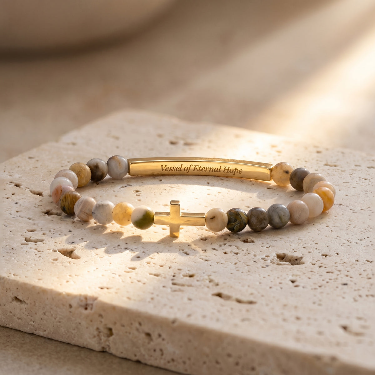 Pulsera de Ágata Mensaje Secreto Vasijas de Propósito