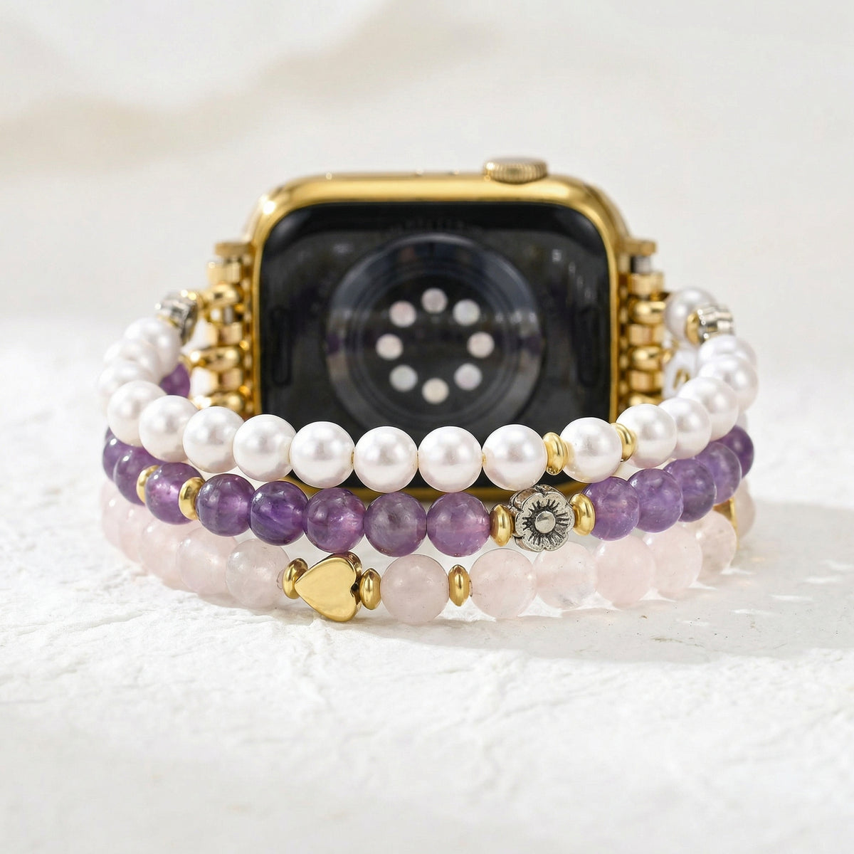 Correa elástica para Apple Watch Eternal Love Amatista