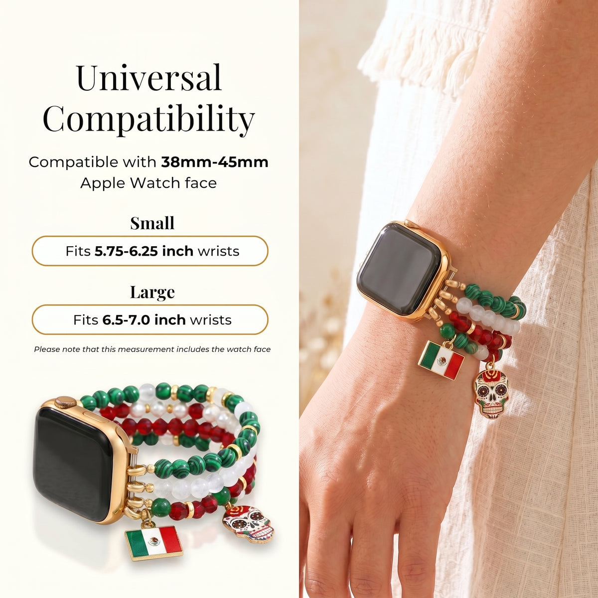 Correa elástica Viva México para Apple Watch