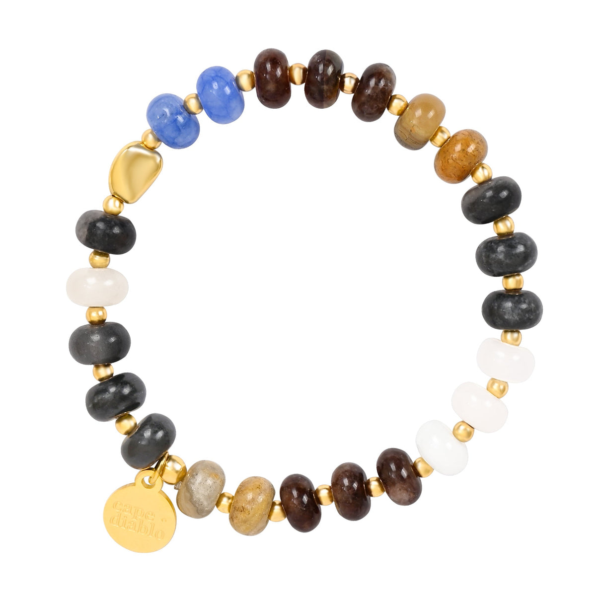 Pulsera de brillo de conexión con labradorita