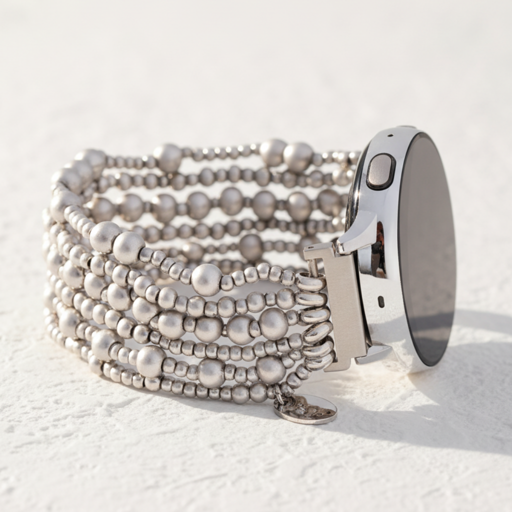 Correa Platinum Demure Stretch Apple Watch