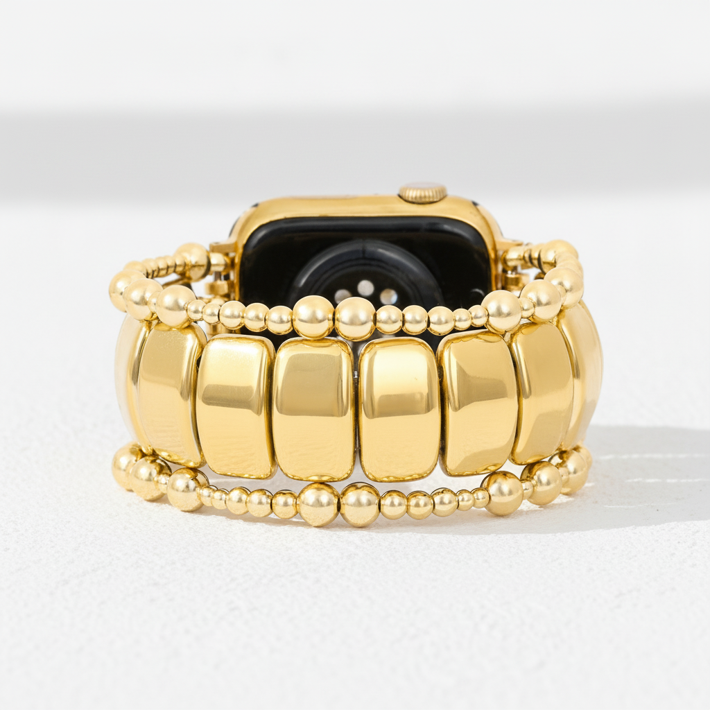 Correa elástica Gold Noir para Apple Watch