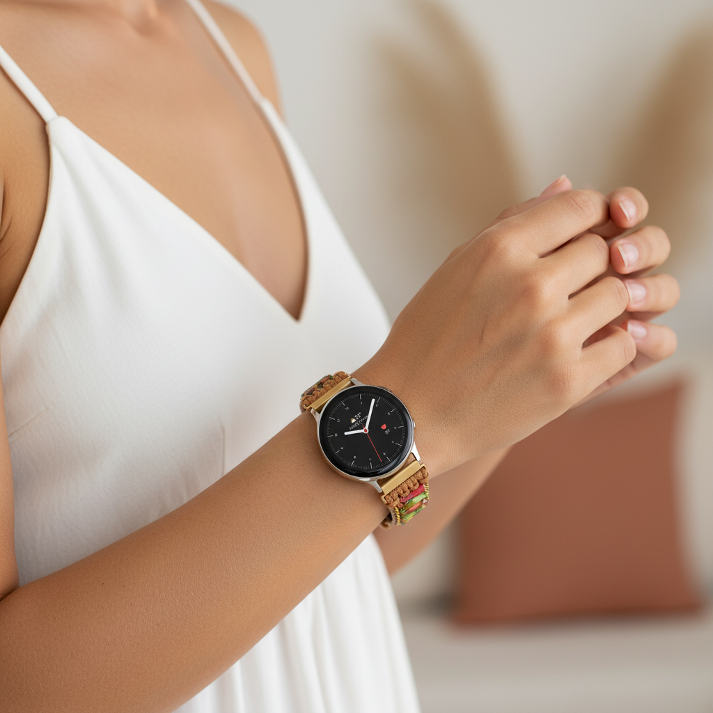 Correa para reloj Samsung Galaxy de jaspe de la selva tropical