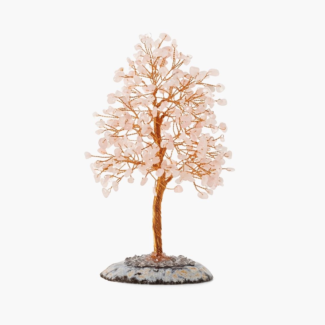 Árbol de la Vida de Cuarzo Rosa