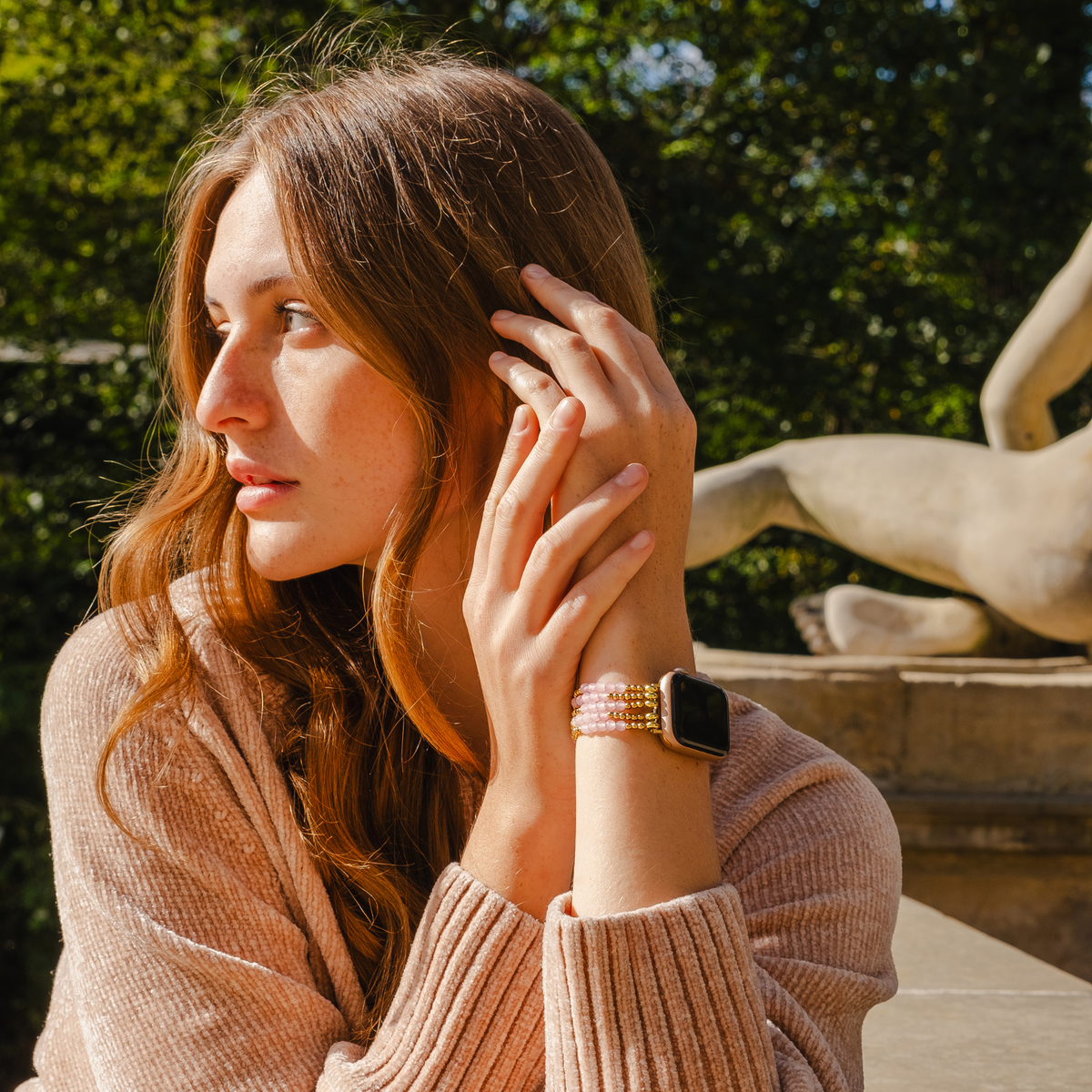 Correa Rose Quartz Radiance Stretch para Apple Watch