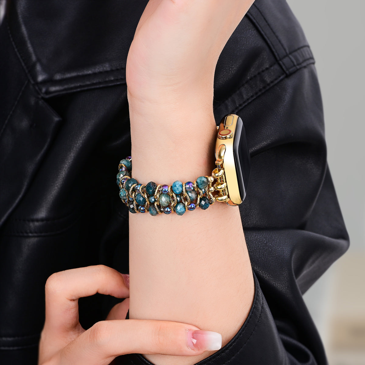 Correa trenzada Crystal Shores para Apple Watch