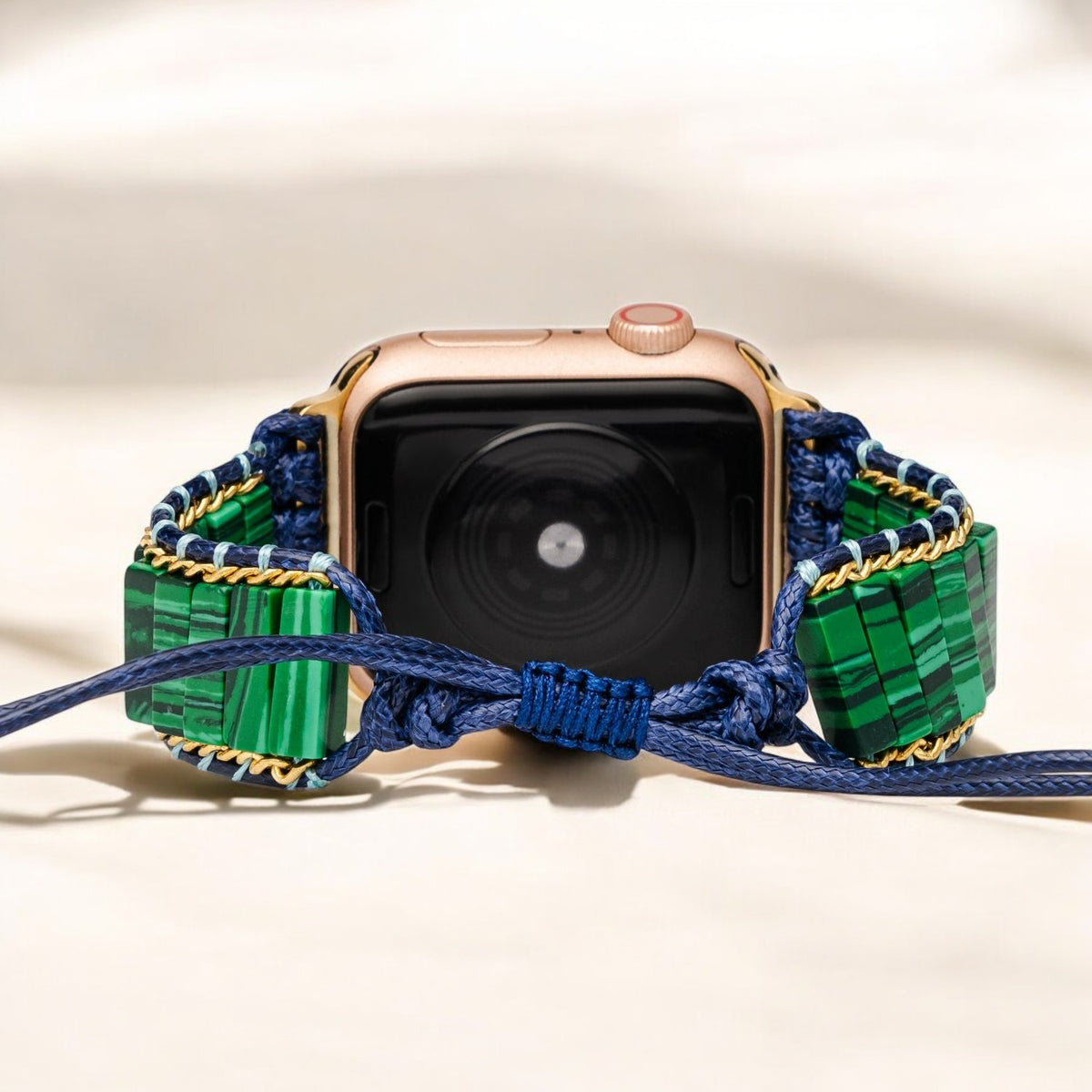 Correa de reloj de malaquita arcana