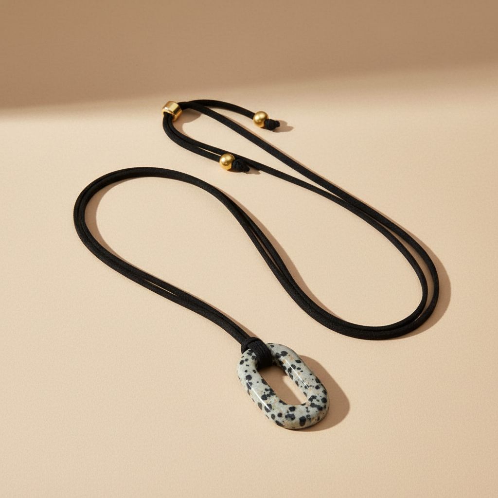 Collar de serenidad turquesa de ante