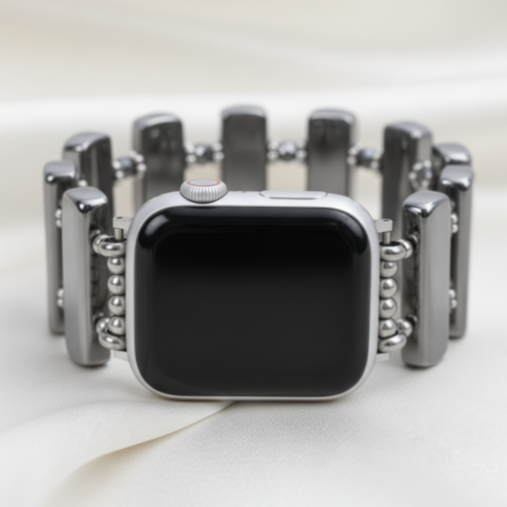 Correa elástica Eclipse Platino para Apple Watch