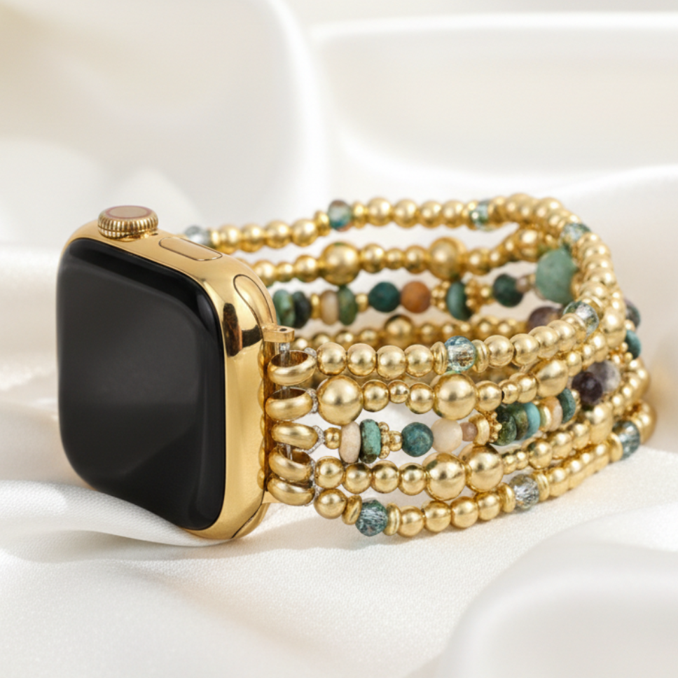 Correa elástica Oasis Dorado para Apple Watch