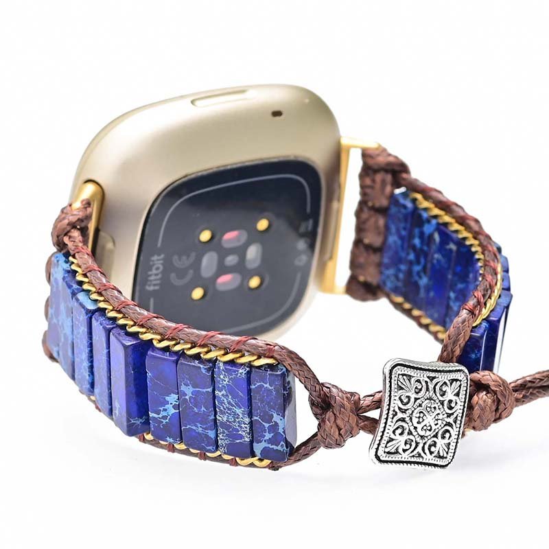 Azure Lapis Lazuli Fitbit Versa 2 Watch Strap - Cape Diablo