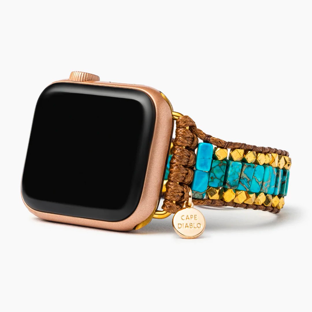 Bold Turquoise Apple Watch Strap - Cape Diablo