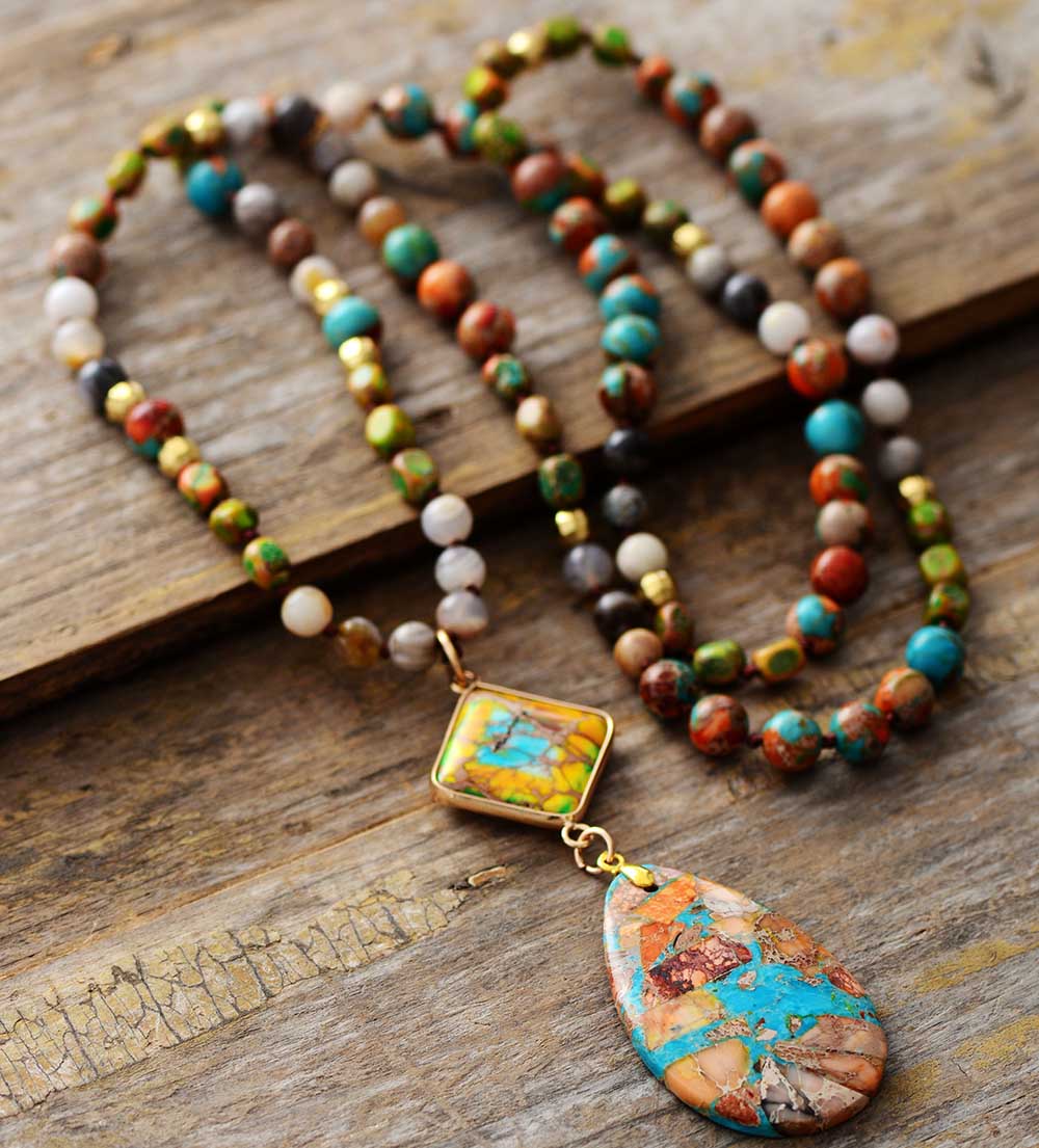 Intense Jasper Spiritual Necklace - Cape Diablo