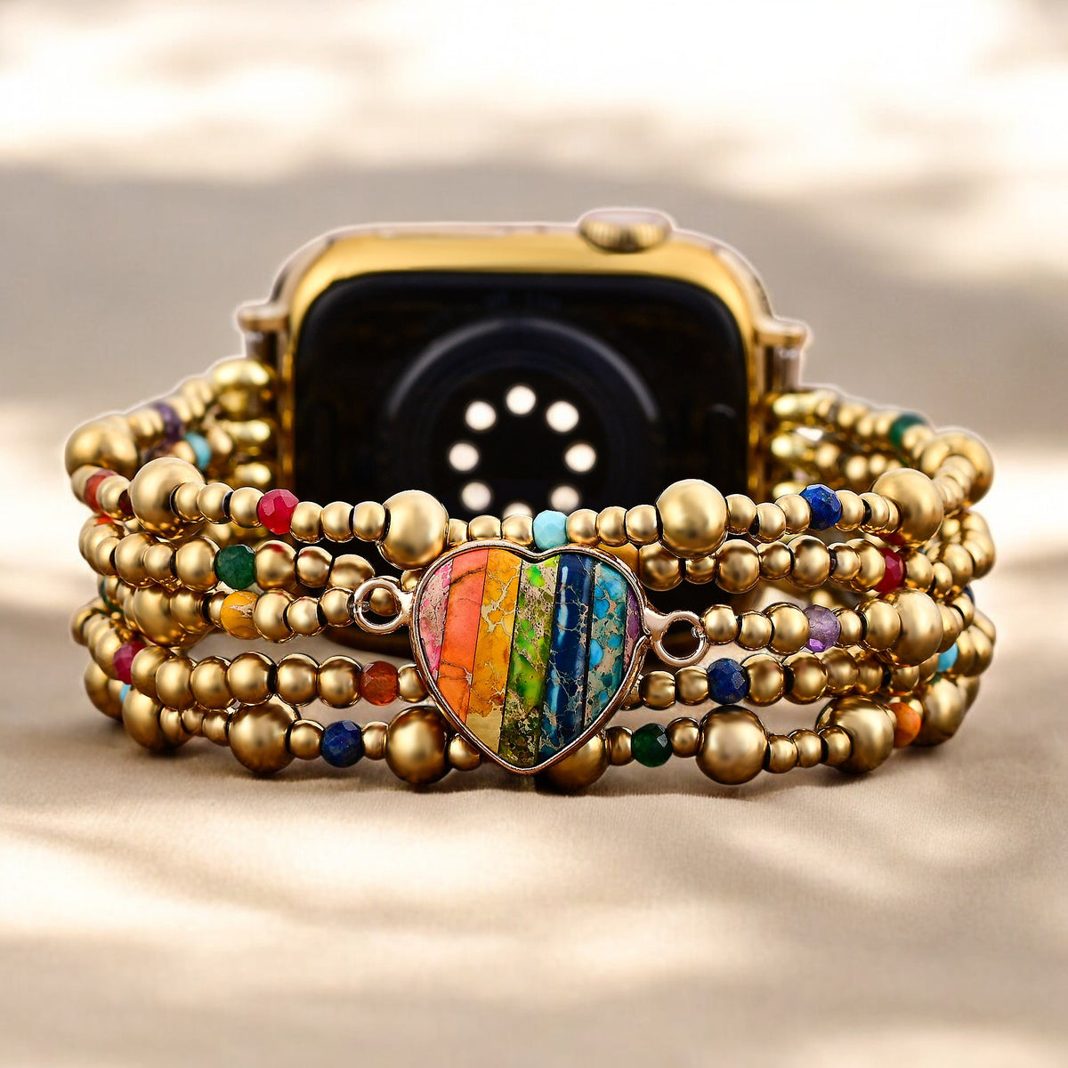 Correa Golden Essence Heart Stretch Apple Watch