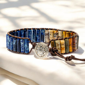 Pulsera de Jaspe Guerrero para Hombre