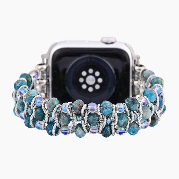 Correa trenzada de Apatita Azul para Apple Watch