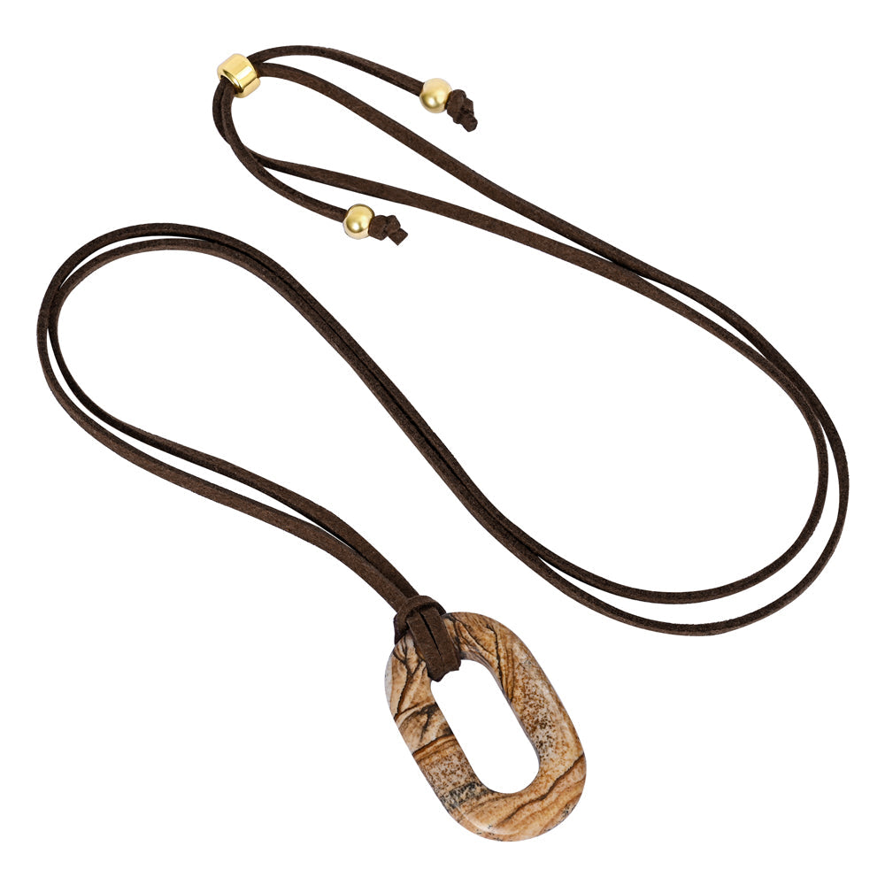 Collar Serenidad Piedra Imagen de Ante