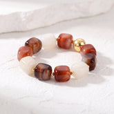 Pulsera gruesa de cuentas mixtas Luna del Desierto