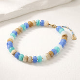 Collar grueso azul costero