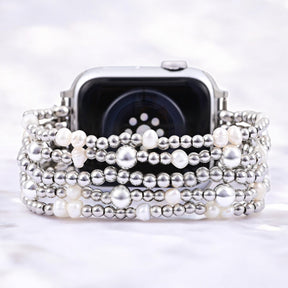 Correa elástica de perla brillante para Apple Watch