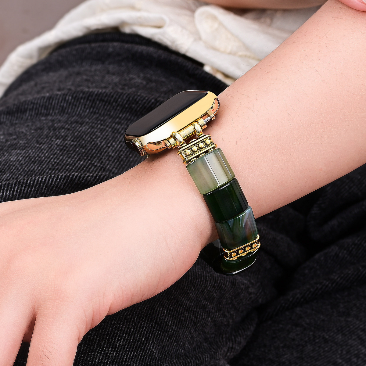 Correa elástica de ágata serenidad perenne para Apple Watch