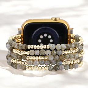 Correa elástica mágica de labradorita para Apple Watch