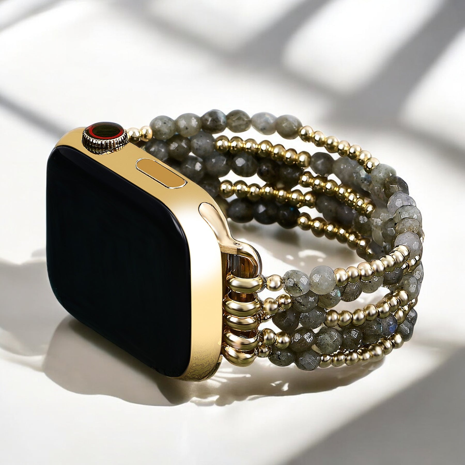 Correa elástica mágica de labradorita para Apple Watch